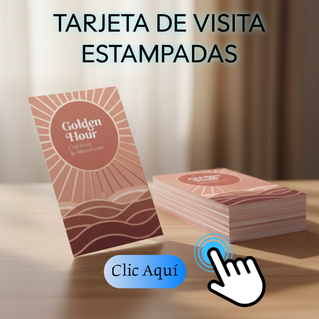 Tarjetas de visita estampadas