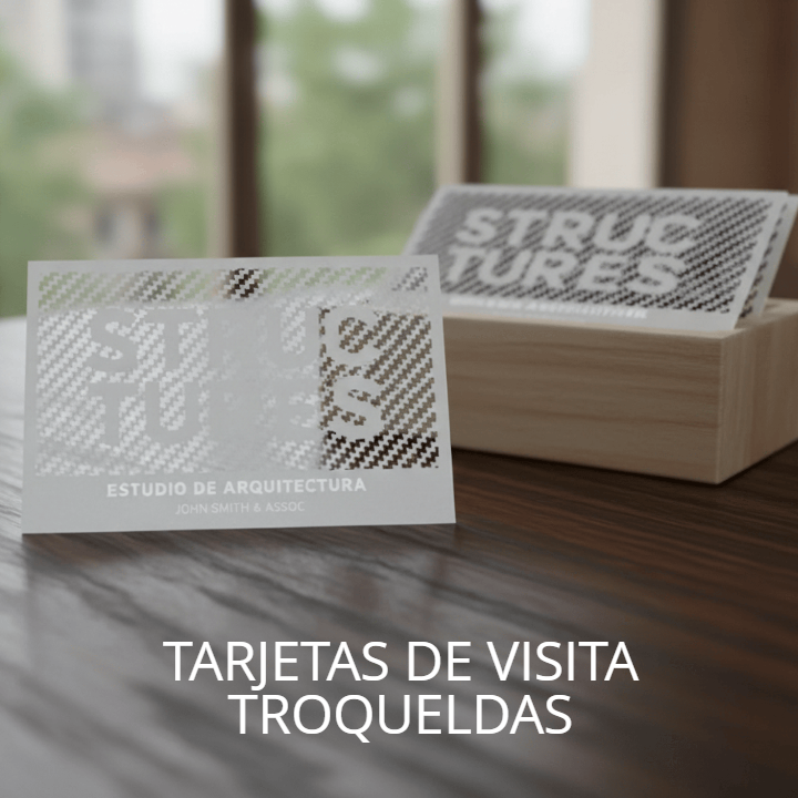 Tarjetas de visita troqueladas