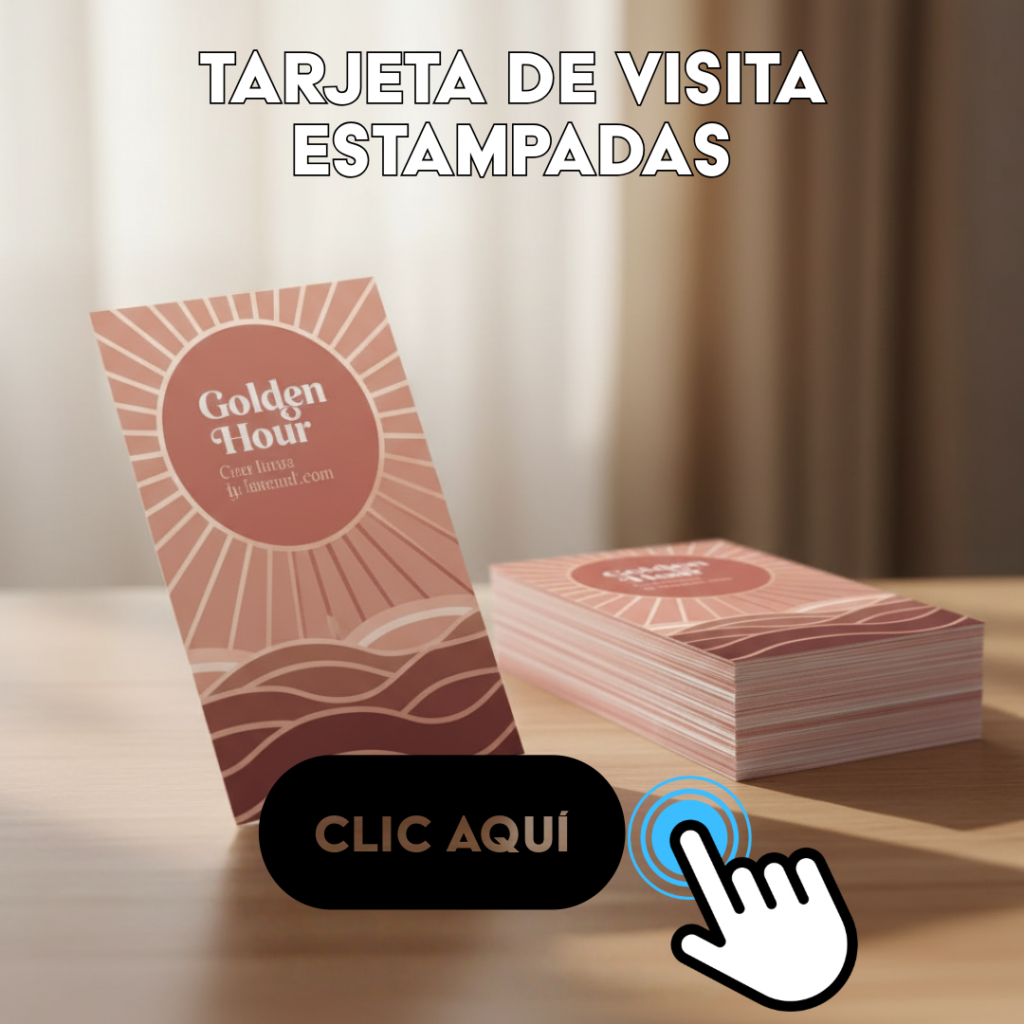 Tarjetas de visita estampadas