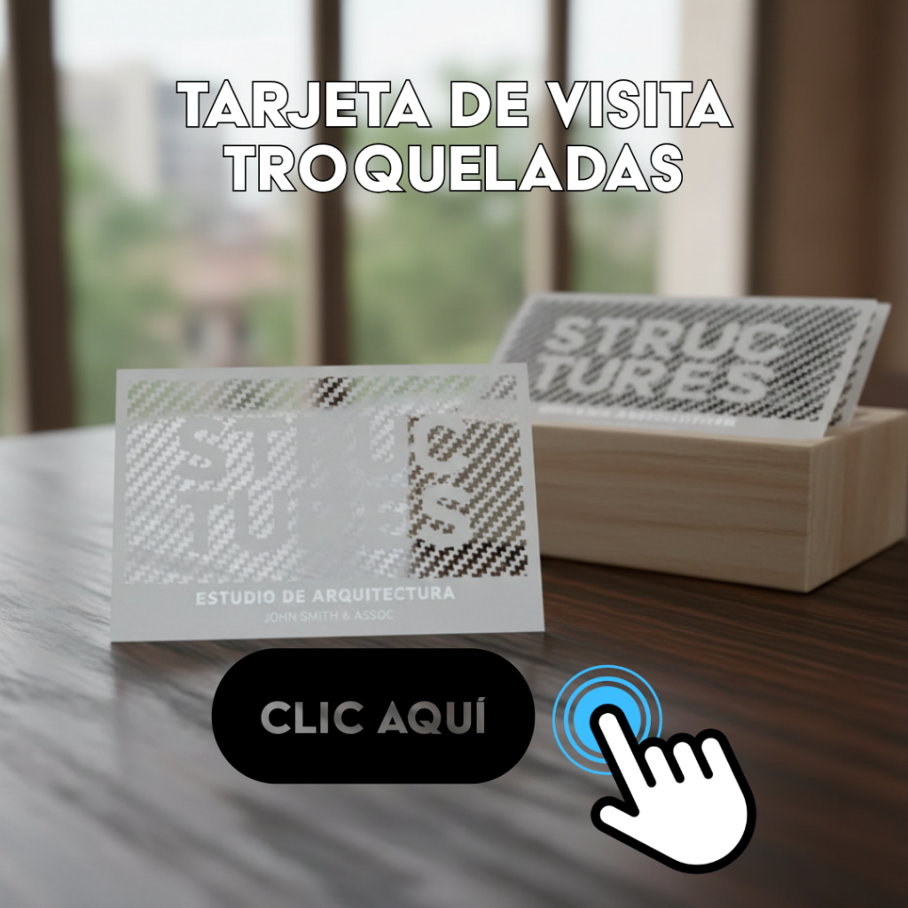 Tarjetas de visita troqueladas